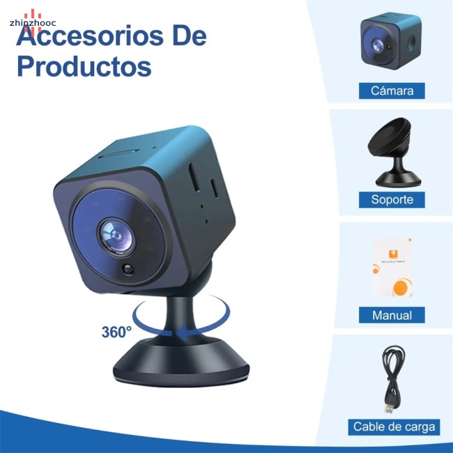 Camera An Ninh Không Dây Kết Nối Wifi Hd 1080p Có Tầm Nhìn Đêm