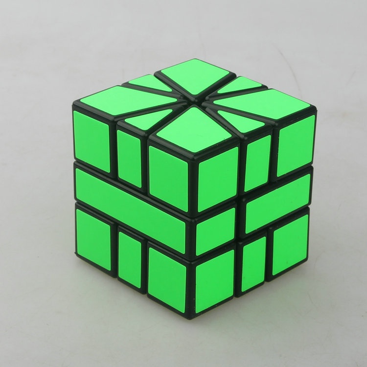 Miếng Dán Hình Quạt Vuông Màu Đen / Xanh Lá SQ1