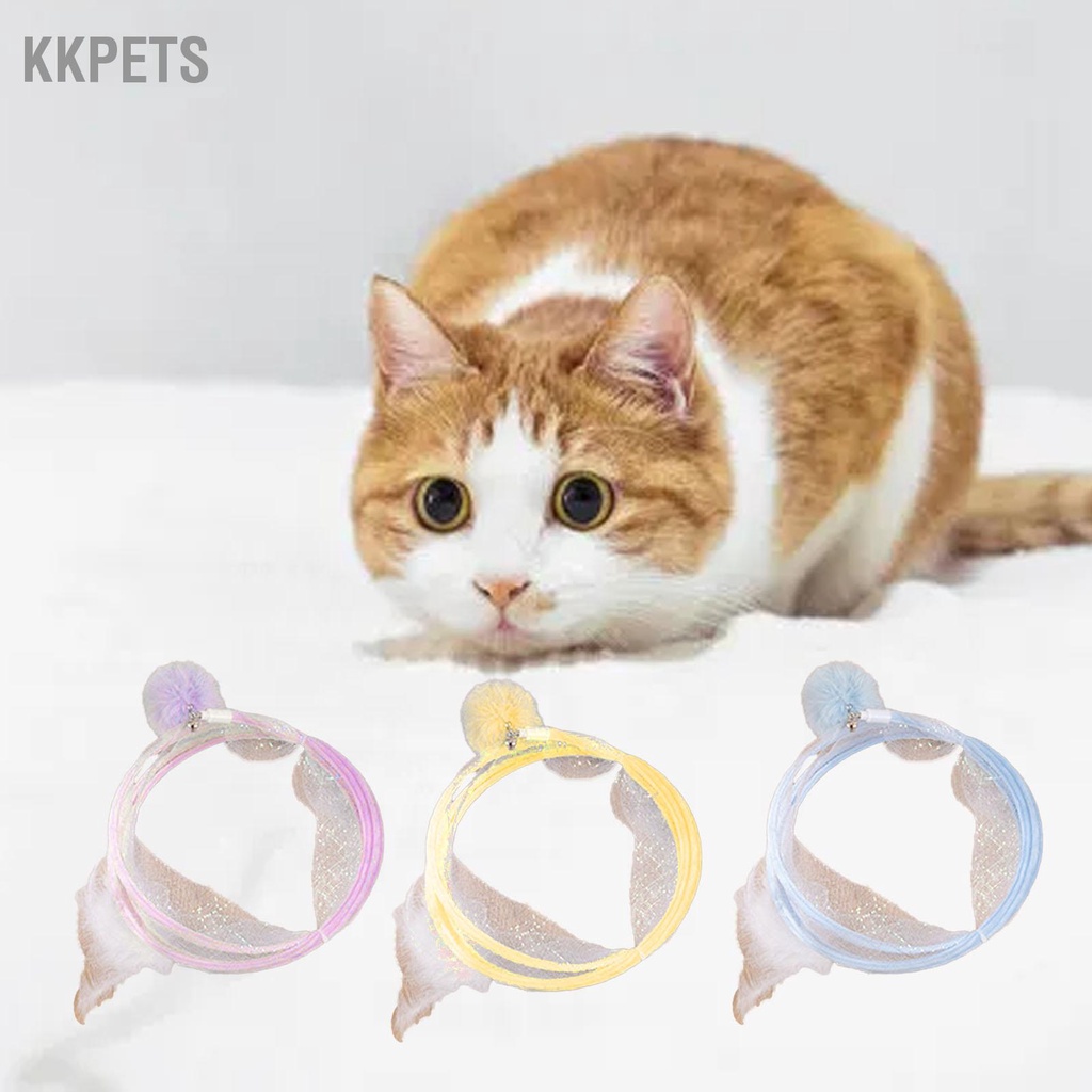 KKPETS Đường hầm dành cho mèo có thể gập lại với bóng lăn Có thu gọn hình chữ S Ống đường chơi thú cưng tương tác gia đình trong nhà