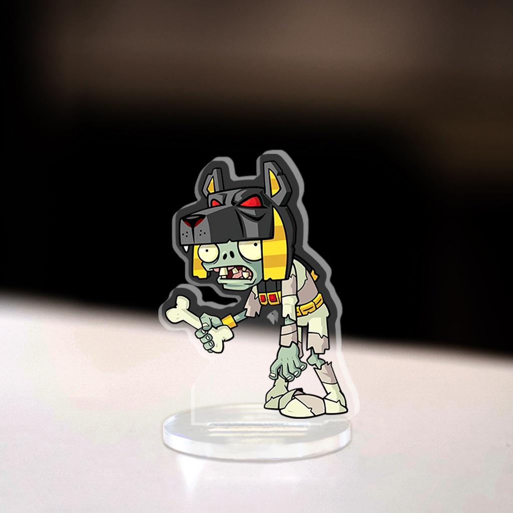 Mô hình Mini Plants vs Zombies Captain Deadbeard Torchwood Standee Chibi game trang trí góc học tập cao 3,5cm
