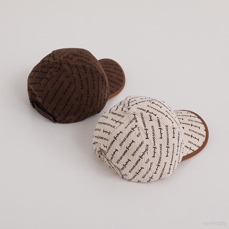 Mũ Lưỡi Trai Vải Nhung Họa Tiết Thêu Phong Cách Hàn Quốc Cho Bé