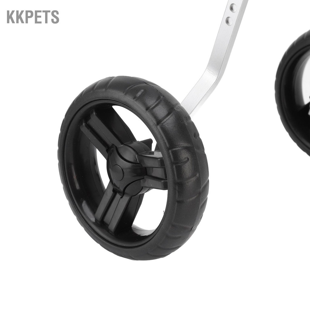 KKPETS Xe Lăn Cho Chó Nhẹ 2 Bánh Có Sọc Phản Quang Chân Sau