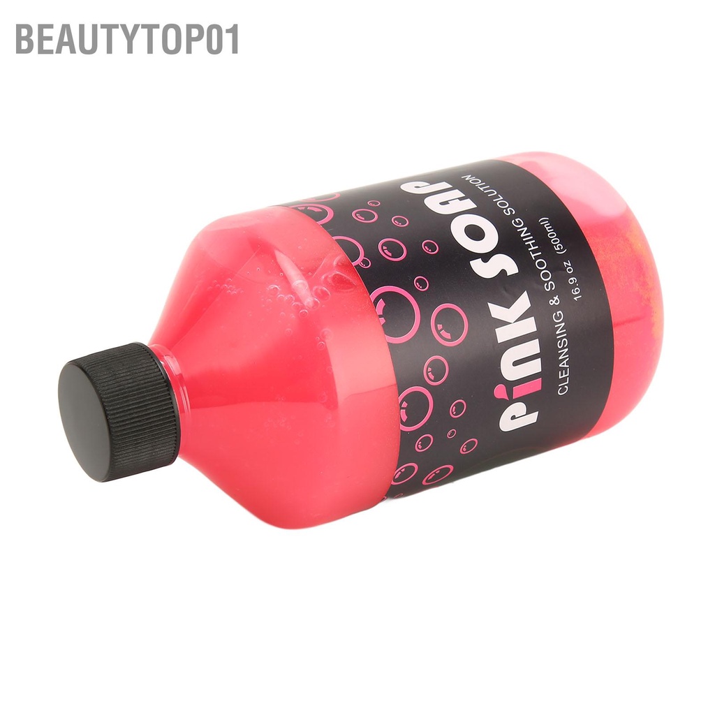 Dung dịch tạo bọt Pink/ blue soap 500ml siêu đặc giúp lau chùi mực vệ sinh da trước và sau xăm BeautyTop01