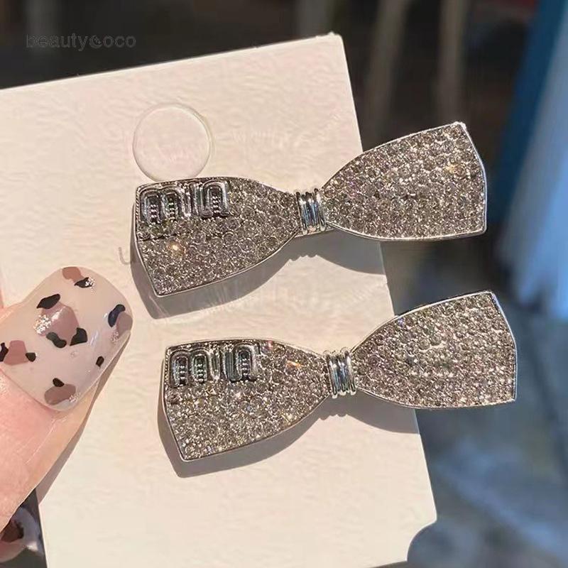 Beautycoco🍊Kẹp Tóc Nơ Đính Đá Zircon Lấp Lánh Cho Búp Bê Barbie