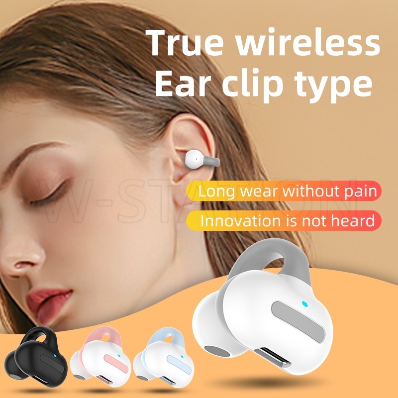 Tai Nghe Nhét Tai Dạng Kẹp Không Dây Bluetooth 5.2 Mini / Tai Nghe Cảm Ứng Xương Gọn Nhẹ Thoải Mái / Tai Nghe Thể Thao / Không Nhét Tai