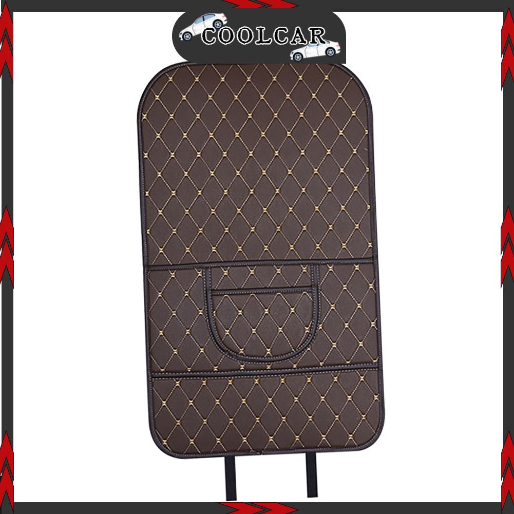 CoolCar Tấm Bảo Vệ Ghế Sau Ô Tô Với Túi Quản Da Nhân Tạo Chống Bụi Phía Thảm Đá Đa Năng Phù Hợp Cho Xe