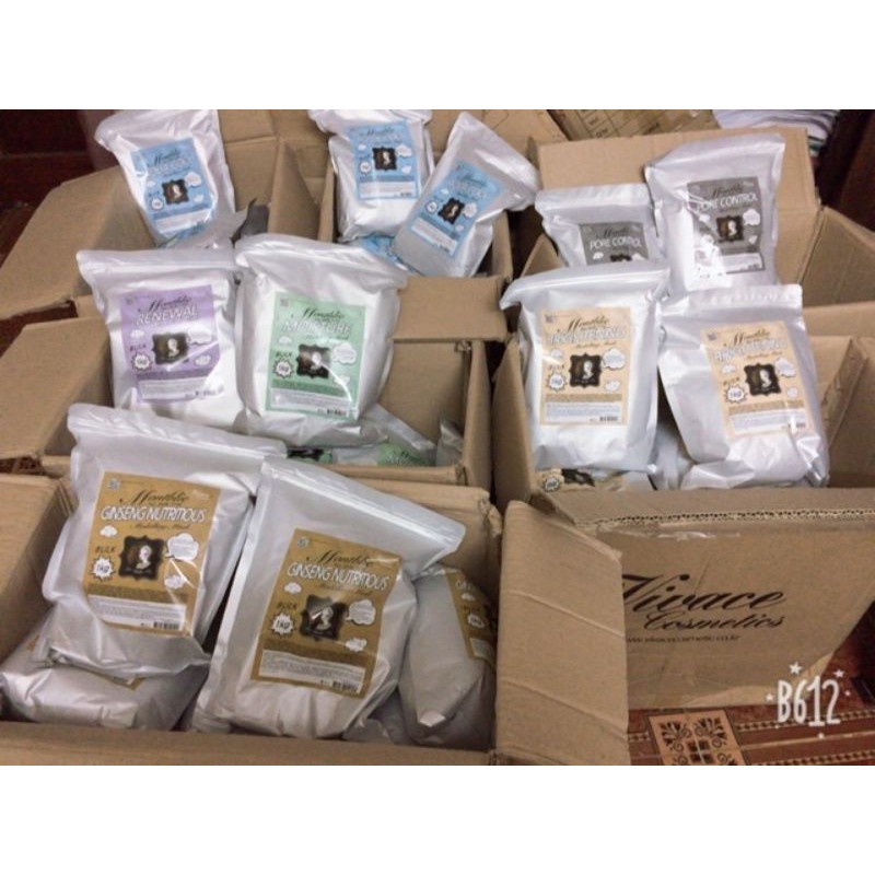 1KG Mặt nạ tươi, Mask dẻo MODELLING MASK MONTBLIE chuyên dùng cho Spa, đắp mặt nạ tại nhà LOVESKINCARE VN