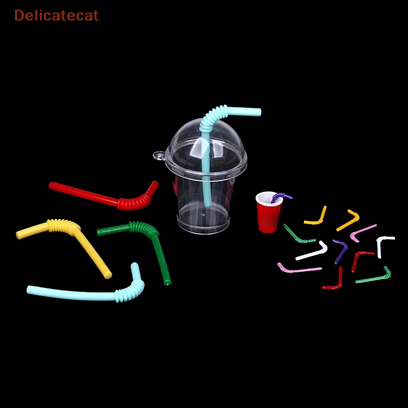 Set 6 Ống Hút Mini 1: 12 1: 6 Dành Cho Nhà Búp Bê