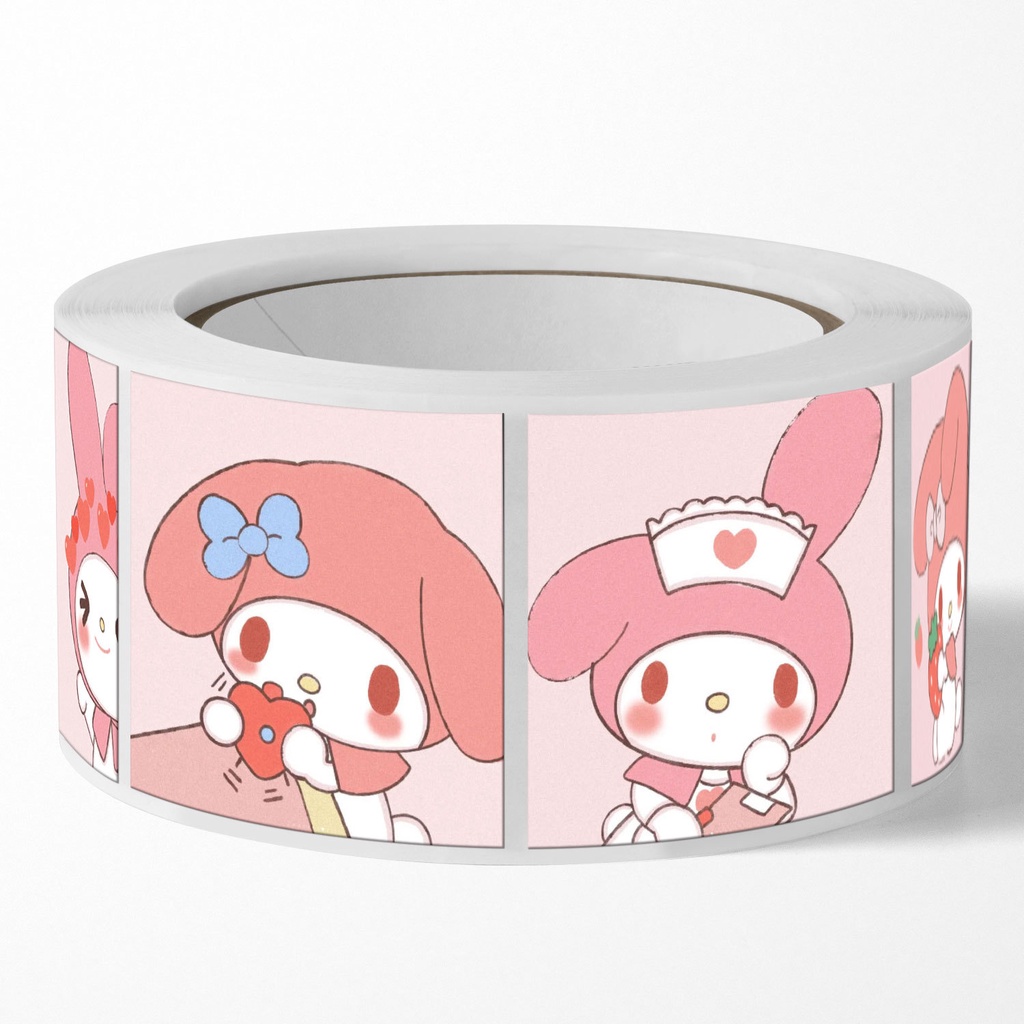 500 cái / bộ sanrio stickers văn phòng phẩm kuromi melody handbook notebook diy sticker decoration pattern h0013