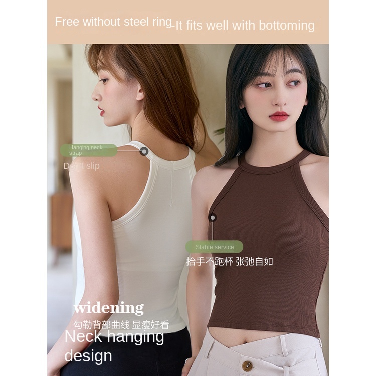 Áo Không Tay Có Mút Đệm Ngực Thời Trang Mùa Hè Dành Cho Nữ