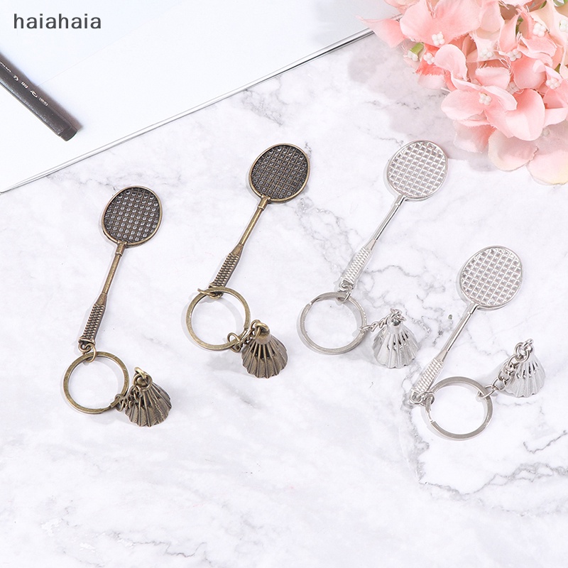 Móc Khóa Hình Vợt Cầu Lông Mini Bằng Kim Loại