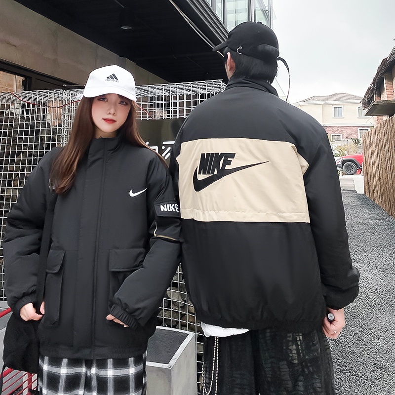 .Áo Khoác Nike100% Vải Thêu Họa Tiết Phong Cách Hiphop Đường Phố