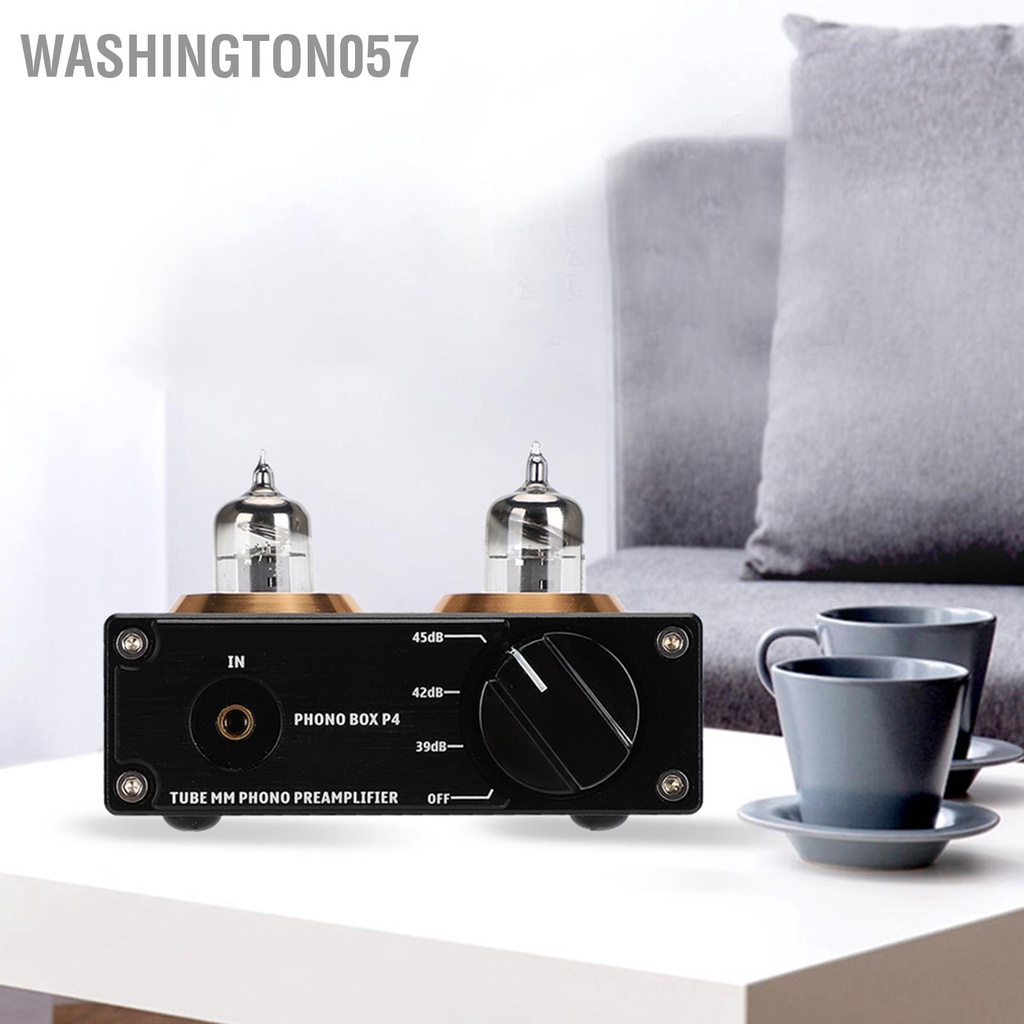 Có thể bán buôn Bộ khuếch đại phono MM 110-240V RCA mạ vàng washington057 Hàng giao ngay
