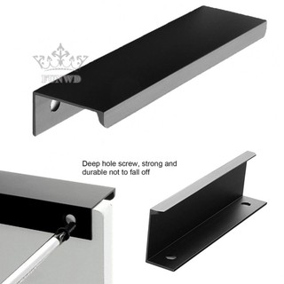 【FUNWD】10X Mounted Square Finger Cabinet Cupboard Kitchen Door Pull Trim Handle