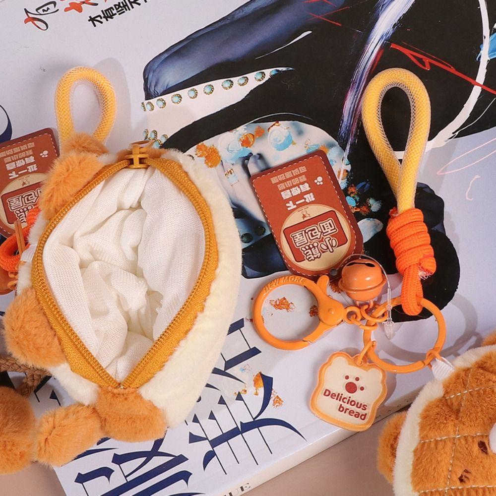 Mmluck Móc Khóa Gấu Bông Trang Điểm / Bánh Hamburger / Tiền Xu Hoạt Hình Đáng Yêu