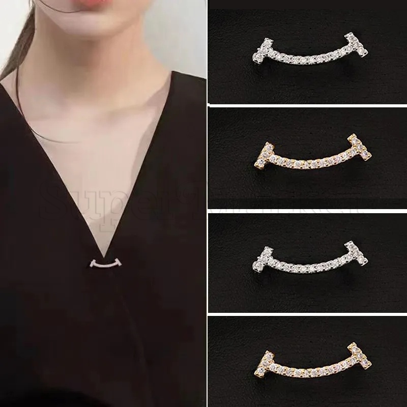 Ghim Cài Áo Hình Mặt Cười Đính Đá Pha Lê Thanh Lịch