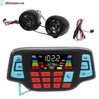 Hệ thống âm thanh xe máy không thấm nước usb tf bluetooth fm radio mp3 spea