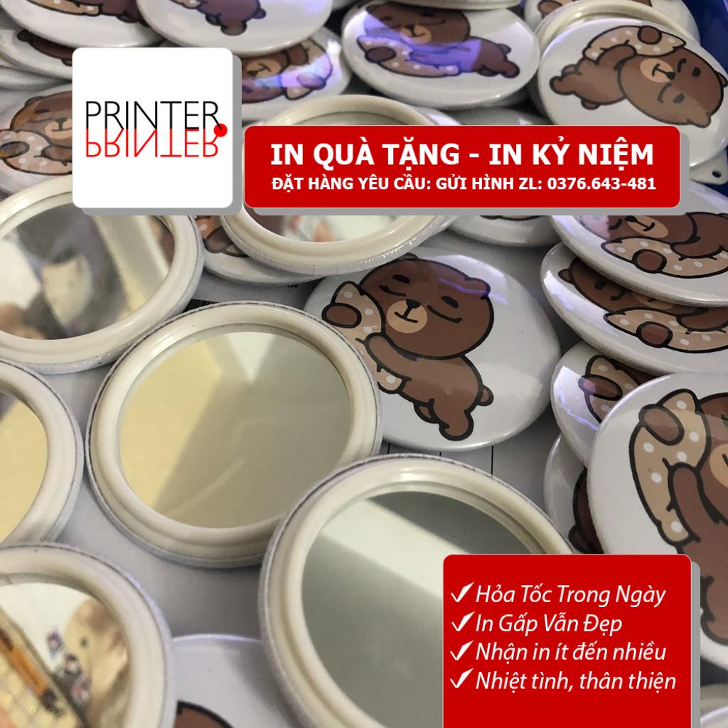 Gương tròn - gương mini 5.8cm in theo yêu cầu