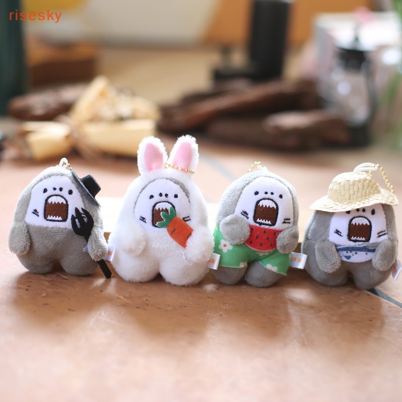 Móc Khóa Hình Cá Mập Nhồi Bông Dễ Thương