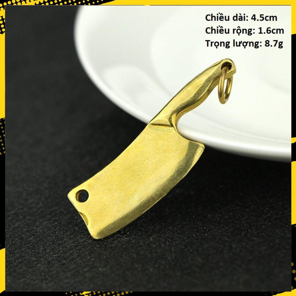 Móc Khóa Đồng Thau Đao, Kiếm, Rìu, Búa Độc Đáo - E4