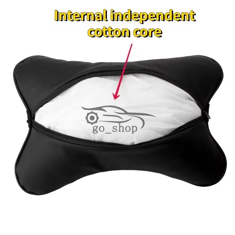 Gối Tựa Đầu Bằng Da PU Thoáng Khí Cho Ghế Ngồi Xe Hơi