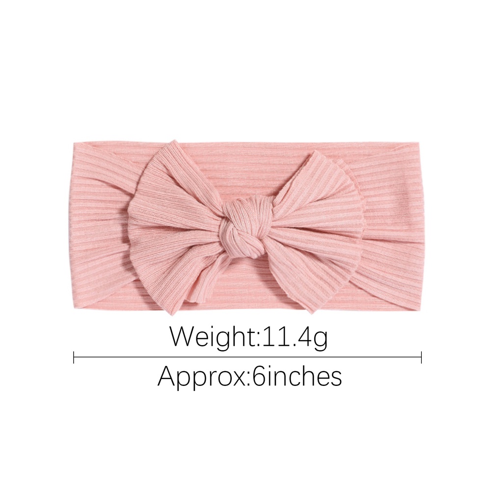 1 Băng Đô Vải Cotton Mềm Đính Nơ Dễ Thương Cho Bé Gái Sơ Sinh