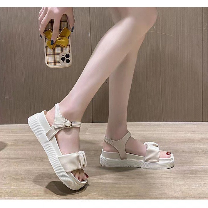 Dép Sandal Đế Phẳng Dày Dặn Thoải Mái Phong Cách Thời Trang Mùa Hè Mới Dành Cho Nữ lzf0802
