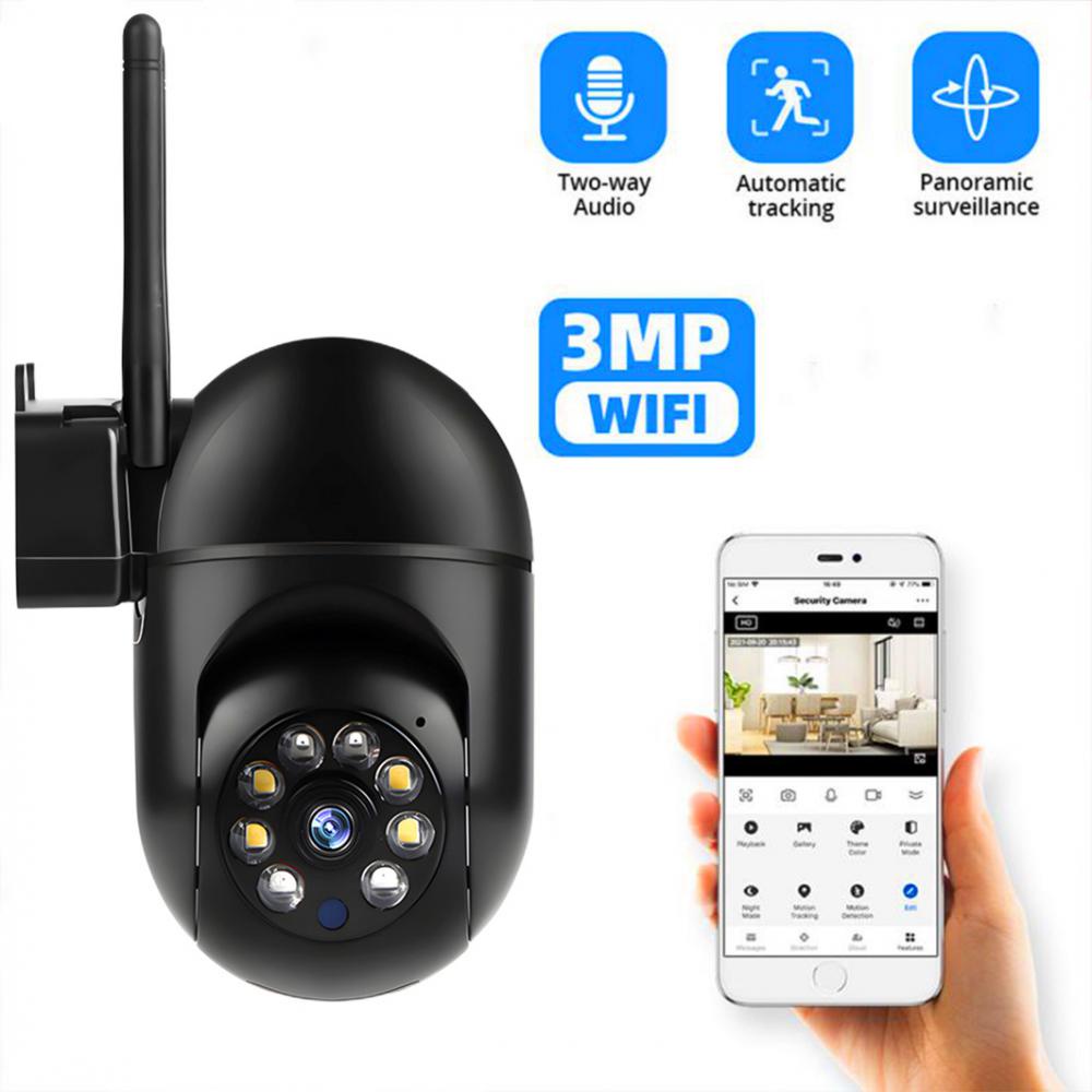 Camera Kỹ Thuật Số 4X PTZ Wifi Không Dây 2.4g + 5g Băng Tần Kép 3MP CCTV 1080P