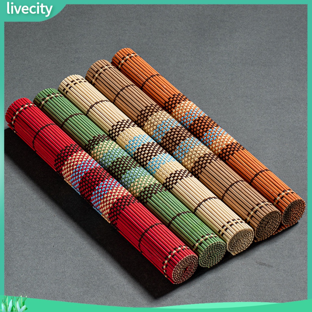 Bamboo placemat anti-scalding waterproof đa chức năng eco-friendly non-slip table decor mats for kitchen