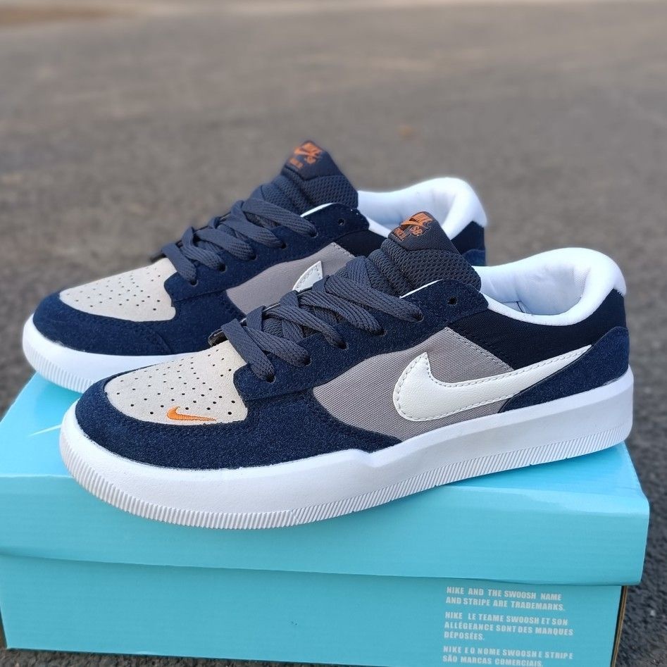 New sb force 58 grey blue low top board shoes ins unisex fashion giày thể thao thông thường nhẹ đa năng