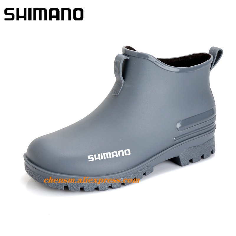 Shimano men rain boots giày đi xe đạp giày câu cá thông thường không thấm nước thoải mái thời trang không trơn trượt mạnh mẽ mang- xu hướng kháng kích thước lớn 44