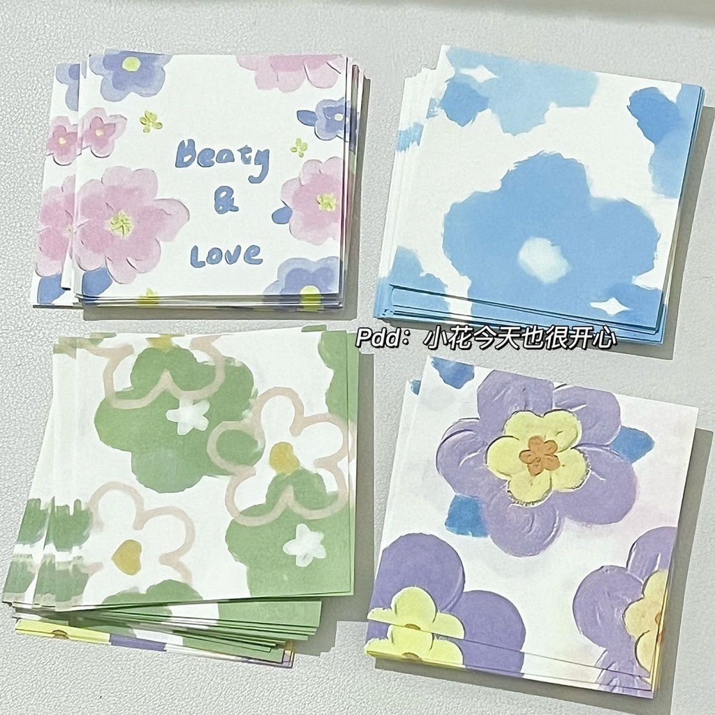 Set 200 bướm tình yêu origami tranh sơn dầu tay ghi chú giấy màu hình vuông origami dành cho trẻ em có hoa văn