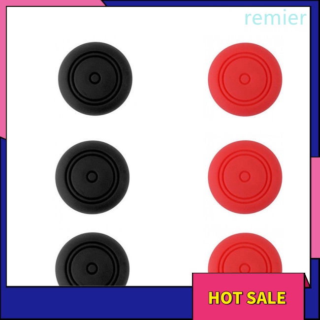 Re 6 chiếc silicone thumbstick thumb stick grip caps cover cho nintendo switch joy-con controller