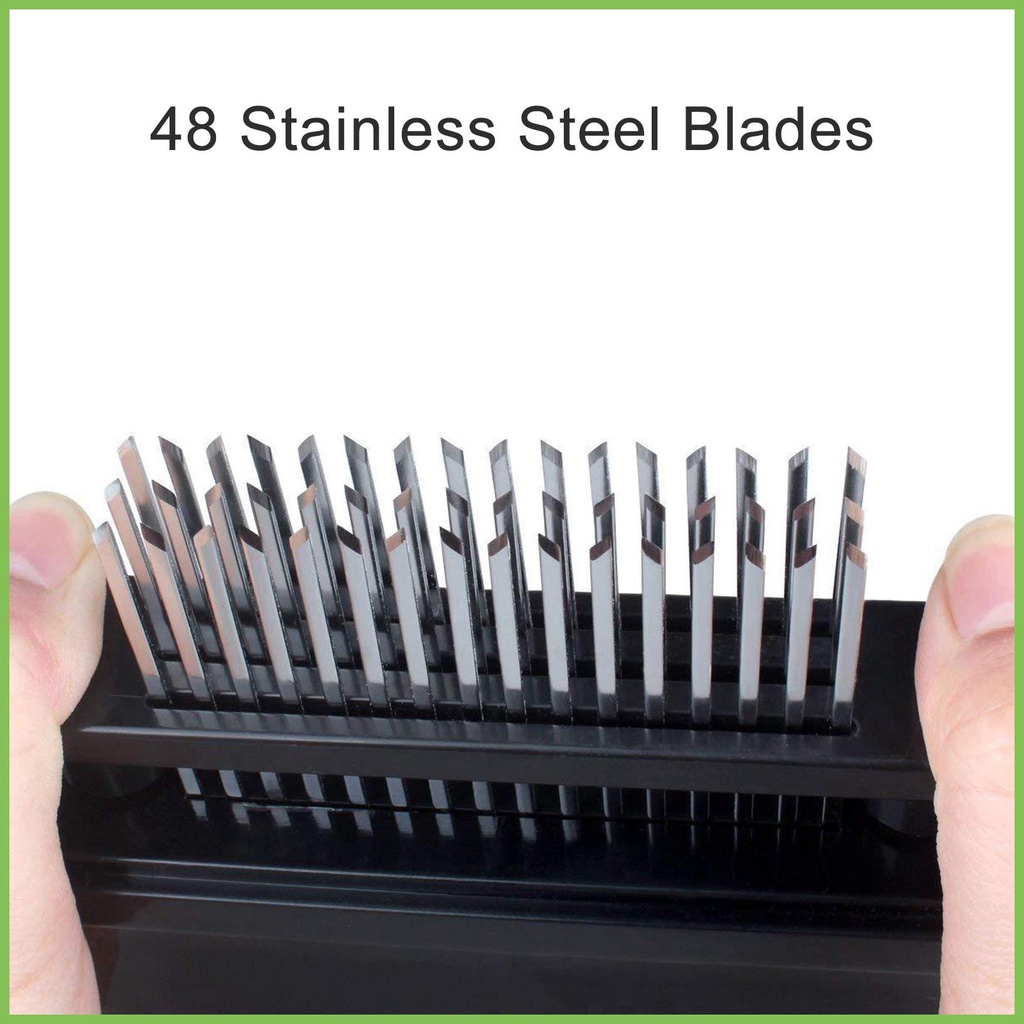 Máy làm mềm thịt 48 thép không gỉ lưỡi kim siêu sắc bén máy làm mềm bền để làm mềm thịt bò bít tết gelhvn