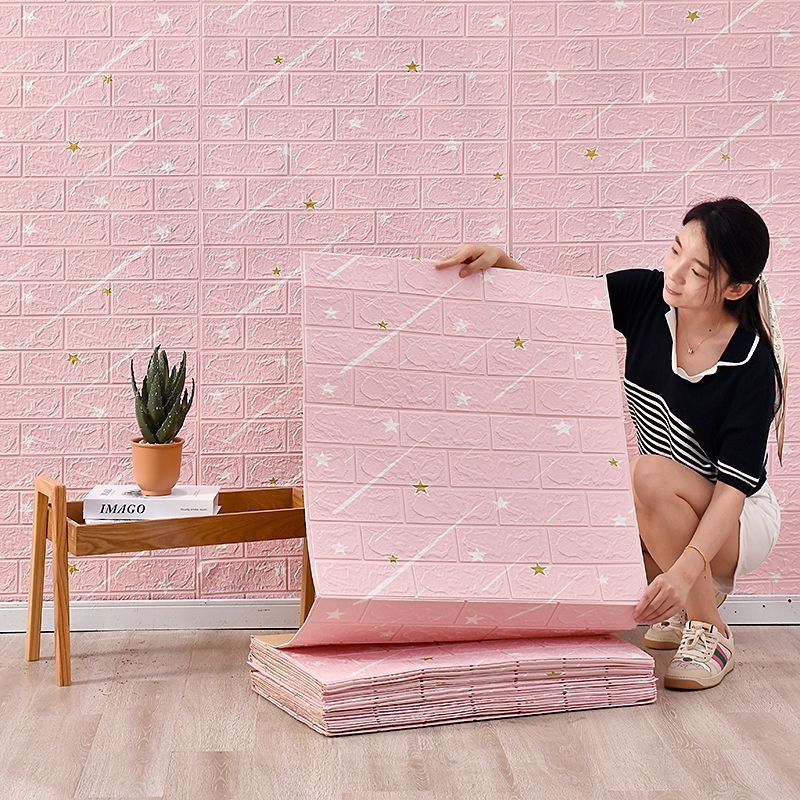 miếng dán tường xốp dán tường 3d sốp dán tường sốp dán tường Trang trí nhà cửa Keo dán phim hoạt hình bọt giấy dán tường thiết kế trang trí tường giấy dán tường dán tường phòng khách mái trần trang trí nội thất