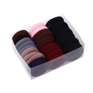 Hộp 50 dây chun buộc tóc nhiều màu -a88