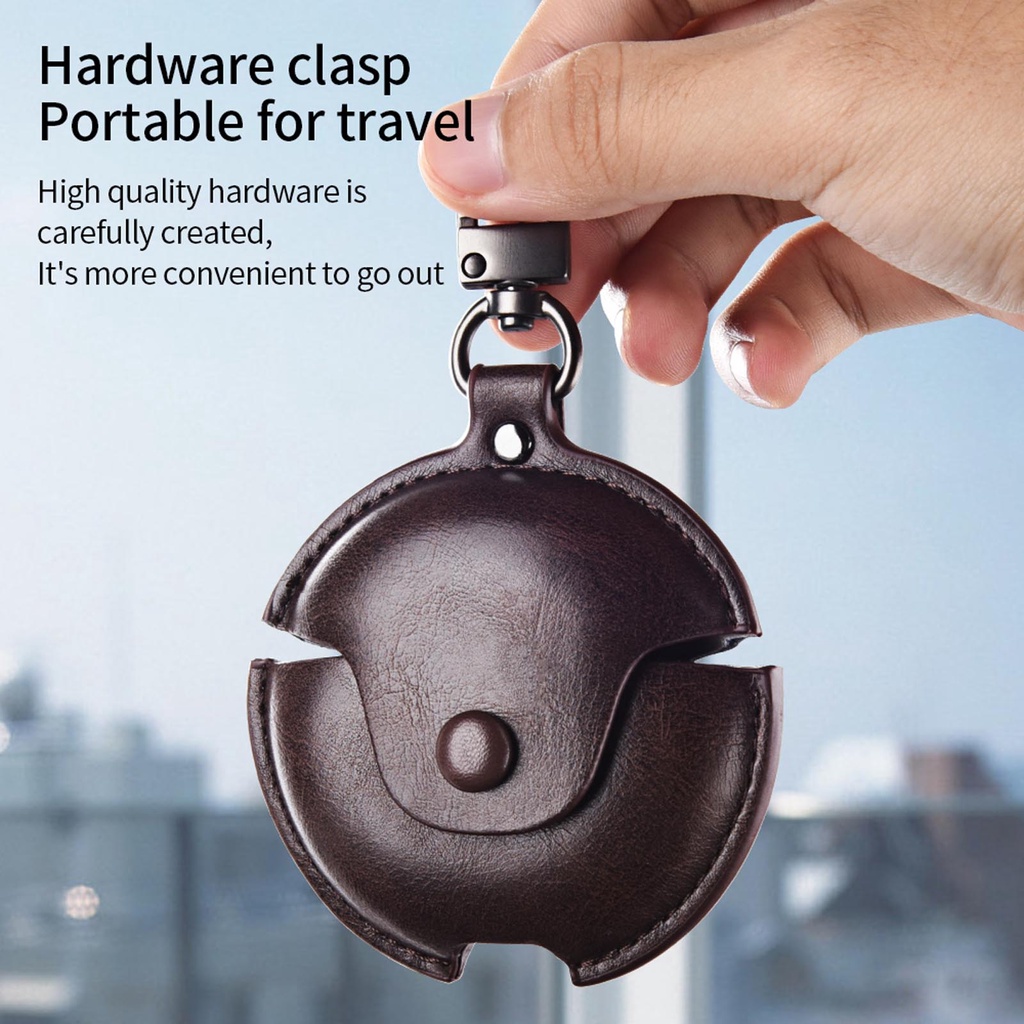 Bao da huawei freebuds 4i leather soft protect case cho nam dành cho nam giới bao da freebuds 5i mới có móc khóa