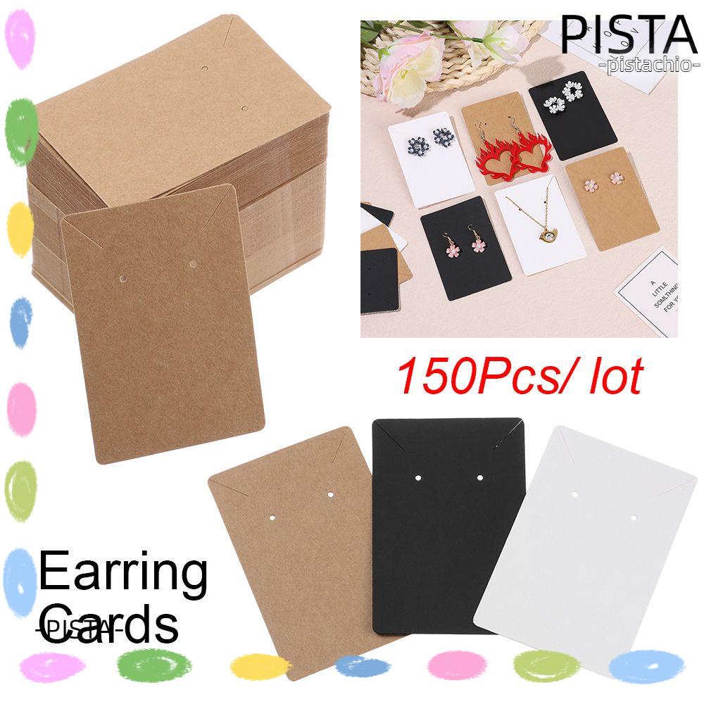 Set 150 Thẻ Giấy Kraft Trơn Dùng Để Trưng Bày Vòng cổ / Bông Tai