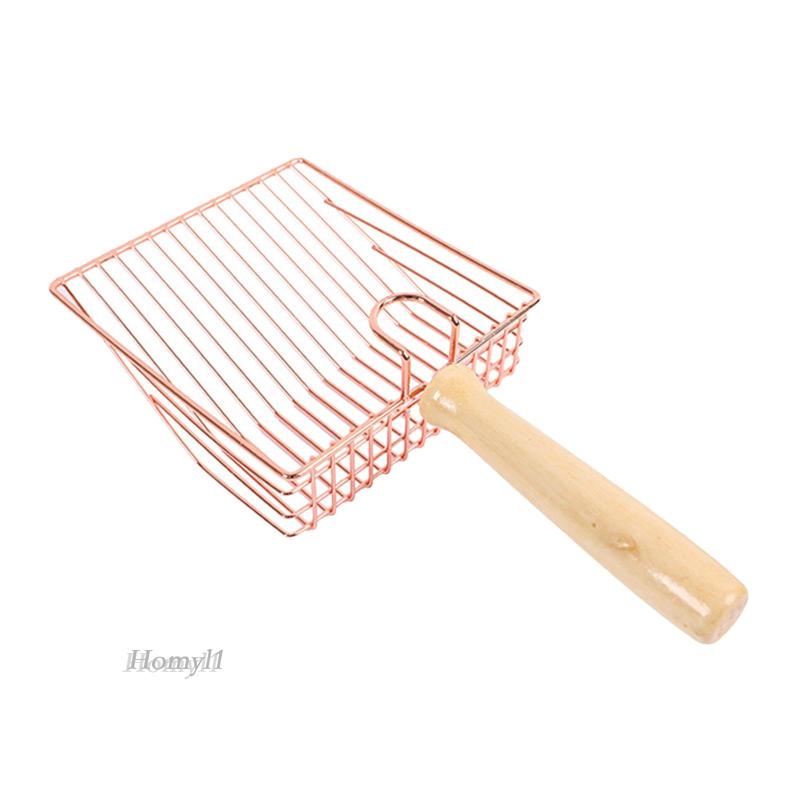 Cat litter spoon với hook pet sifting tay cầm bằng gỗ xẻng litter đồ dùng cho vật nuôi để sàng lọc nhanh cho chó hamster