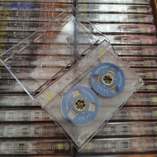 Vhdd màu trong suốt hộp đựng băng nhựa âm thanh từ tính ghi âm thanh từ tính vỏ băng cassette cuộn trống để cuộn băng (không có băng) vn