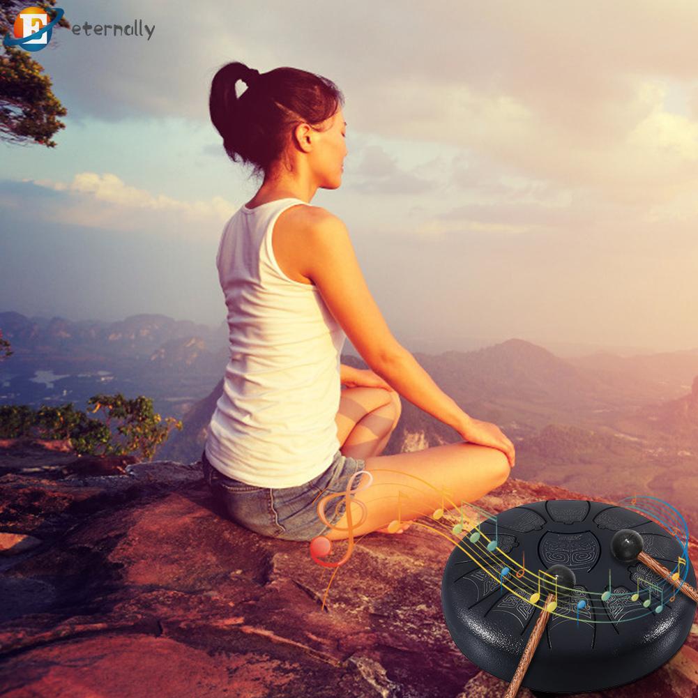 6 inch steel tongue drum 11 điều chỉnh tay pan drum tank với mallets carrying