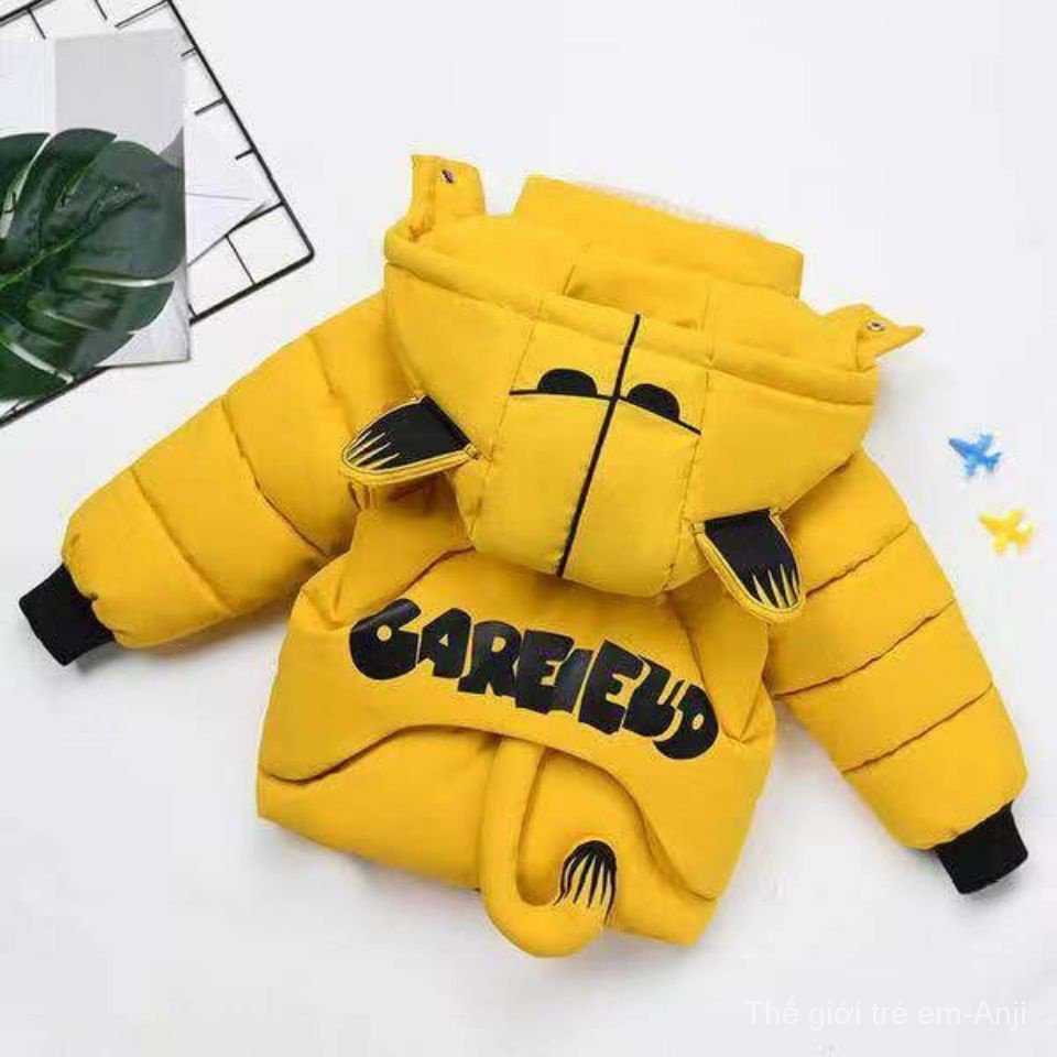 áo khoác trẻ em cotton-padded 3 bé trai bé gái mùa đông áo khoác đệm dày xuống 2 áo khoác trẻ em nhỏ vừa 1-5 tuổi 4 áo khoác đệm trẻ em hợp thời trang