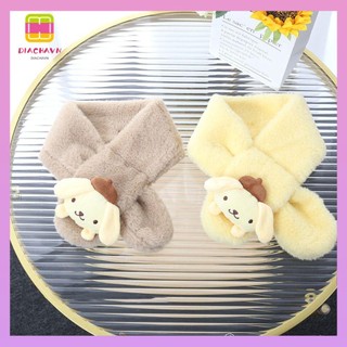 Diachavn trẻ em khăn quàng cổ sang trọng kuromi / mariady / casaamoroll cổ chéo mềm mại ấm áp mùa thu đông khăn quàng cổ giả lông thú