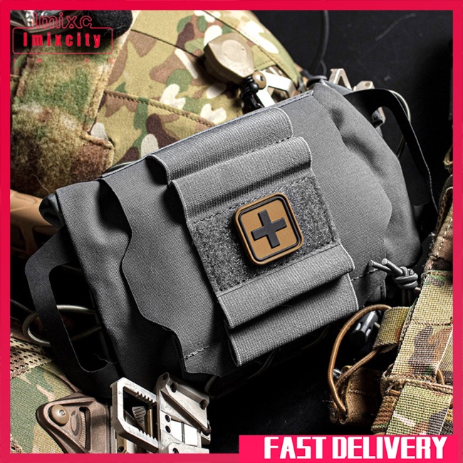 Imixcity tactical pouch wosport reflexifak lót có thể tháo rời triển khai nhanh túi sơ cứu y tế ngoài trời chiến thuật