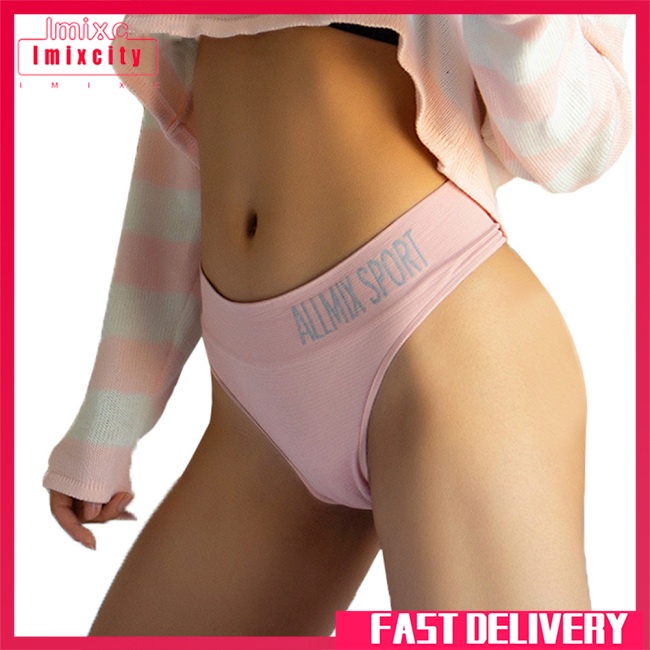 Imixcity phụ nữ sexy giữa eo chuỗi thể thao quần lót cotton đồ lót phụ nữ thời trang thong đồ lót liền mạch tanga
