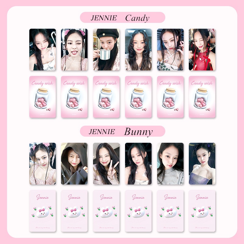 Set 6 Tấm Ảnh lomo Card jennie jisoo lisa Nhóm Blackpink