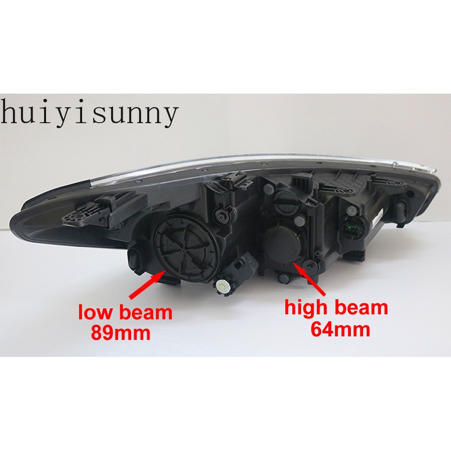 Huiyisunny 1 cái cho kia k3 k3s 2013 2014 2015 ánh sáng chùm sáng thấp che bụi chống thấm nước chống bụi đèn pha bịt kín nắp đèn pha 64mm 89mm