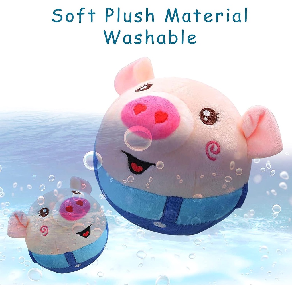 Talking baby pig toys khiêu vũ và hát búp bê lợn sang trọng thích hợp cho các bài hát nhạc trẻ mới biết đi, đồ chơi nhồi bông nảy điện có thể sạc lại usb