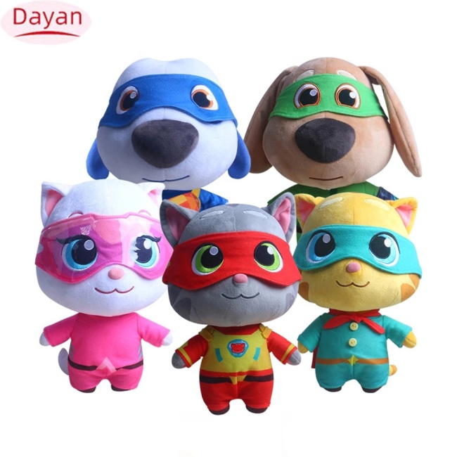 Thú nhồi bông DAYAN 28cm họa tiết mèo talking tom hero hoạt hình làm quà tặng Giáng sinh/ trang trí tiệc cho trẻ em