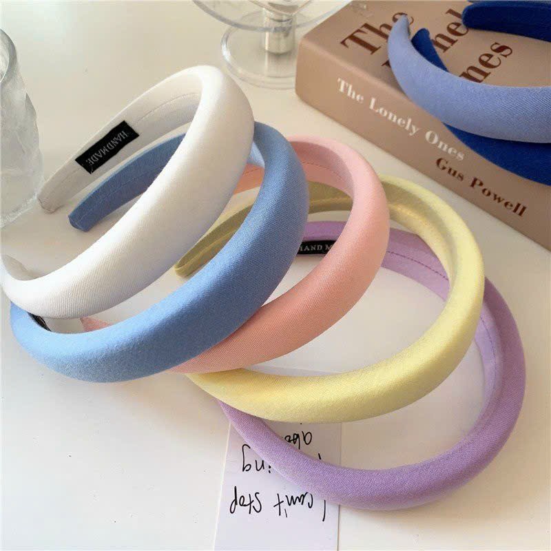 Băng đô cài tóc trơn nhiều màu pastel xinh phong cách đơn giản -  Xưởng Áo Dài Cách Tân -  PKAD09